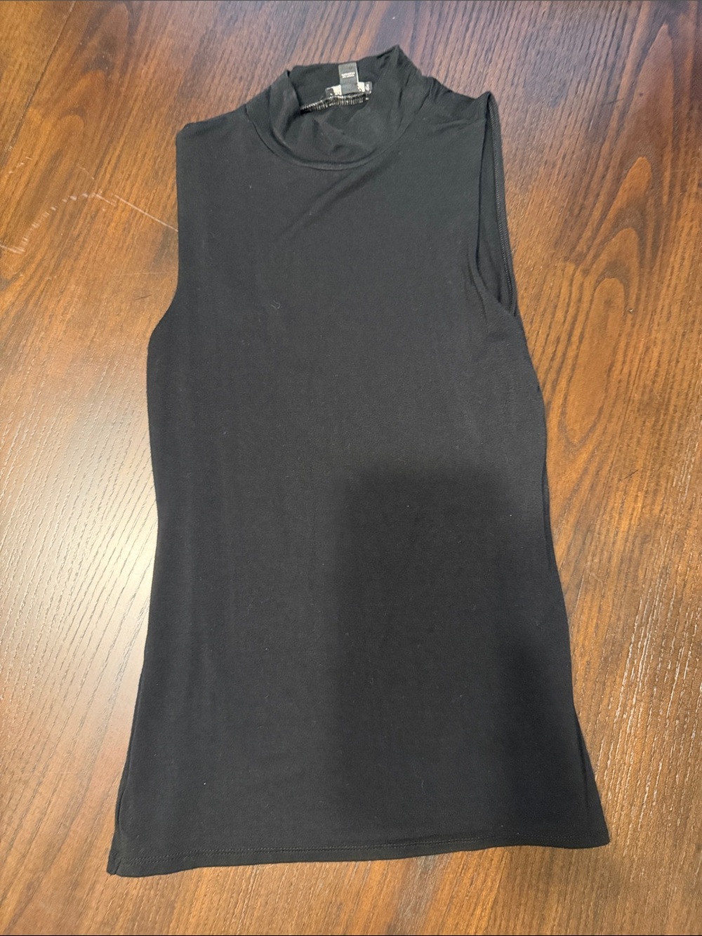 Express Black Sleeveless Mock Neck Tank